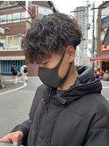 前下がり×マッシュ×スパイラルパーマ