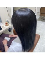 フレーム へアアンドトリートメント 天王寺北口店(FRAME)&nbsp;暗髪でもオシャレ感満載◎ブルーブラックカラー