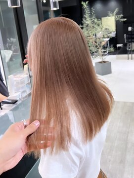 アース コアフュールボーテ 東松山店(EARTH coiffure beaute) マロンベージュダブルカラーケアブリーチ髪質改善