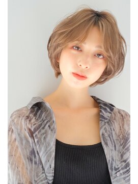 ガリカ ハラジュク(Gallica harajuku) 髪質改善大人可愛いハイトーンボブ小顔エアリーボブモテ髪<原宿>