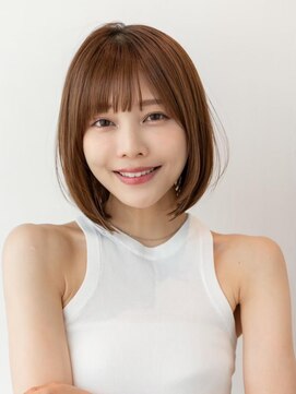 ケアリー 大泉学園(Carelly) 大人かわいい前髪セシルカットココアブラウンフリンジウェーブ