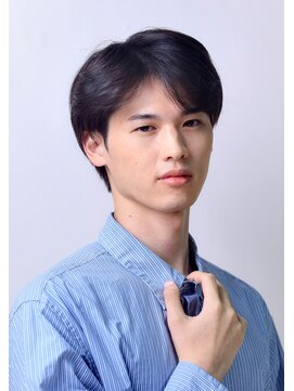 パウダー(powder) 韓国 シースルー マッシュ センターパート ツーブロック刈り上げ