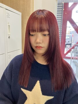 イェッカ パビル(YECCA pabil) ブリーチあり＊深みワインレッド