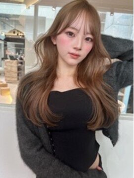 サイン 渋谷(SIGN) レイヤーカットインナーカラーイヤリングカラー色落ち綺麗表参道