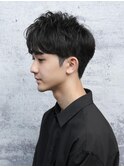 メンズツーブロックナチュラルマッシュ<MEN'S/中野/バーバー>
