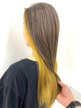 アールプラス 新宿(ar+) インナーカラーイエロー