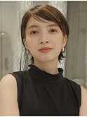 大人ショートウルフ／丸みショート／イメチェン／30代40代50代