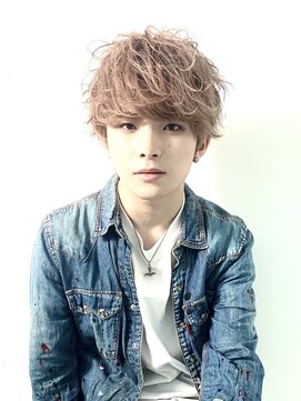 ランディ(RANDY) メンズ ルーズマッシュ ホワイトピンク 【RANDY】