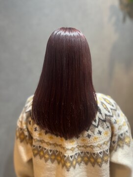 シーインフィニート 清澄白河 現代美術館MOT前店(C∞) セミロング ダークチェリーレッド