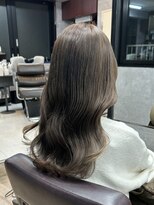 ナチュラルリーフ 仙台駅前店(Natural leaf)&nbsp;フォギーベージュ×巻きアレンジ