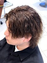 クアトログランシュ ひたちなか店(QUATRO×GranCieux)&nbsp;センターパートウルフ×ツイストスパイラルパーマ