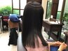 髪をケアしながら癖を伸ばします/カット+うるツヤ縮毛矯正プラン21000→19000