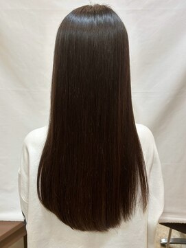 ヘアメイク ミチ 富田店(HAIRMAKE MICHI) 【MICHI 富田店　西村 亜矢】暗髪　髪質改善ストレート