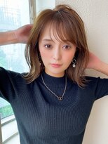 アフロートフクオカ(AFLOAT FUKUOKA)&nbsp;【NEW OPEN】小顔前髪あり後れ毛サイド バングメルティカラー