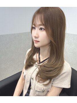 アールサロン アネックス 名駅(Rr SALON ANNEX) 透明感オリーブベージュ×小顔レイヤーカット