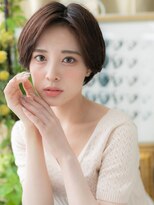 カバーヘアアンドスパ ブリス 浦和(COVER HAIR&SPA bliss)&nbsp;かきあげバングヘルシースタイル丸みショートA0浦和20代30代40代