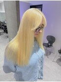 抜きっぱなしブロンドカラーハイトーンロング