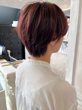 キャアリー(Caary) 福山人気カシスピンク高発色ダメージレス小顔ショートヘア