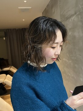 ヒントステーション(HINTSTATION) 〈浅草 半個室〉ボブナチュラルパーマ