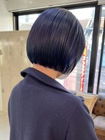 デート 下北沢(DATE) 下北沢切りっぱなしボブリーチカラーダブルカラーレイヤーボブ◇