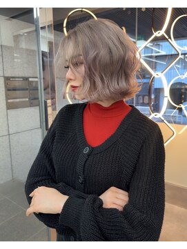 ラ キング(LA KING) 着物ヘア/大人ガーリー/ダークアッシュ/似合わせカット/名古屋栄