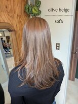 ソファ sofa&nbsp;ブリーチなしオリーブグレージュ