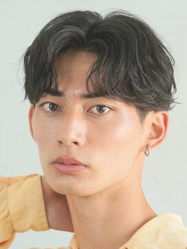 フィフス 渋谷(fifth) 渋谷大人フェザーニュアンスパーマ毛流れセンターパートメンズ