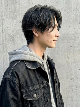 カバーヘア ブリス 戸田公園西口店(COVER HAIR bliss) リバースセンターパート/ニュアンスパーマ/大人メンズp戸田公園