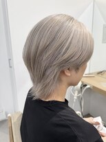 モリオフロムロンドン 大宮店(morio from London)&nbsp;ハイトーン×透明感シルバー【かほ】