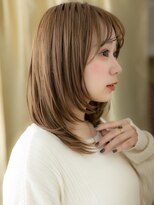 カバーヘア ブリス 北浦和(COVER HAIR bliss)&nbsp;メテオストレート前下がりワンホンレイヤーカット20代30代323Z