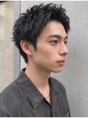 秋カラーブリーチなし無造作ツーブロックアップバングp大宮!