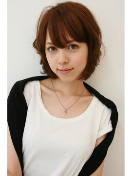 ヘア サルーン マイア 町田駅店(hair saloon maia) ナチュラル可愛いボブ☆バング&顔周りで見せる小顔カット
