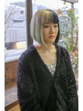 ゴエン ヘアーデザイン(goen hair design) バイカラーボブ