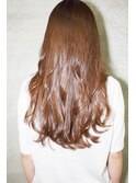 【un Calin】艶感ベージュ×外国人風ウェーブアレンジ