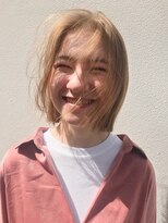 ソイ 下北沢(soi)&nbsp;ケアブリーチで作るクリアベージュボブ