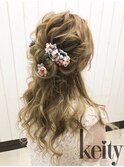 ルーズハーフアップ【TEL予約でお得】¥2300→¥2100