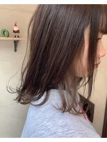 ヘアーメイク アフィーノ(hair make affino) [Tanaka]外ハネ イヤリングカラー