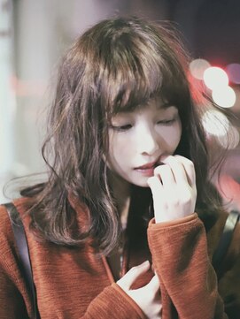 カゼ ダイカンヤマ Kaze DAIKANYAMA ショコラベージュ切りっぱなしロブ