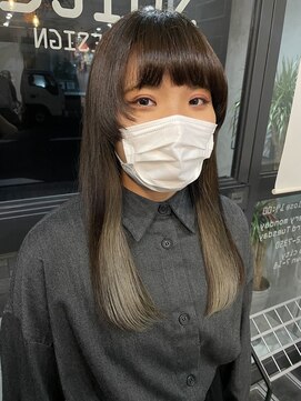 スイート ヘアデザイン(Suite HAIR DESIGN) インナーカラー 韓国ヘア ベージュカラー