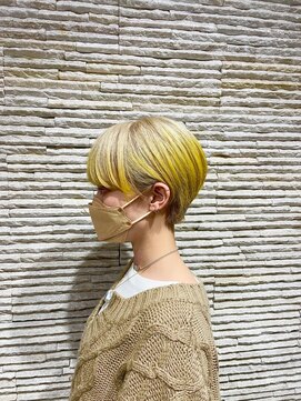 ビスイル 秋葉原店(Vis ill) 10代20代/ハイトーン/ペールイエロー/グラデーション/ショート