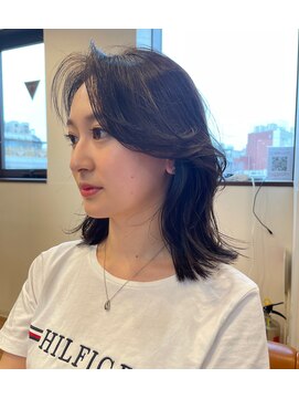 ノラキチジョウジ(NORA KICHIJOJI) #カーテンバング#くびれヘア#韓国風#おくれ毛#ミディアムヘア