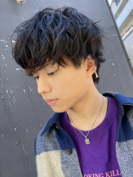 クオル 立川(QOL) 波巻きスパイラルツイストスパイラルパーママッシュメンズヘア