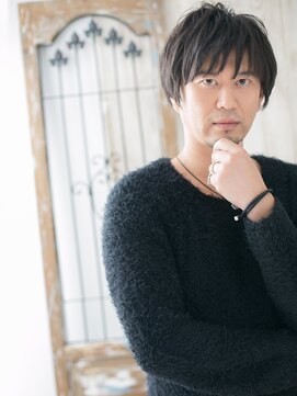 トニーアンドガイ メン 与野駅前店(TONI&GUY MEN) 1分スタイリングでキマル！シースルーバングショートe与野