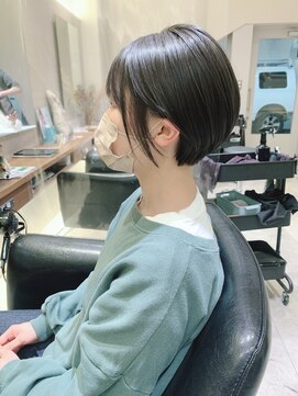 シェル 国分寺(shell) ミニボブ☆透明感モノトーンアッシュ