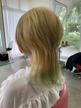 ヘア スパ リゾート リアン(hair spa resort Lien) デザインカラー×ウルフ♪