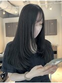ミルクティーグレージュハイライトケアブリーチレイヤーカット