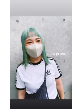 マージュ ギンザ(marju GINZA) ブリーチペールカラー　ミントグリーン