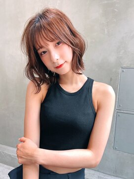 ロジッタ(ROJITHA) 【ROJITHA表参道原宿】波打ちミディ×ココアブラウン