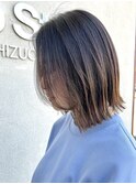 ボブ×切りっぱなし×美髪