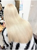 ダブルカラーベージュカラーケアブリーチカラーハイトーンカラー